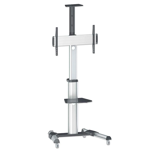 [MAN0530025] MANHATTAN 461238 - Soporte para TV / de piso, tipo carrito, /  de acero, con inclinación / pantallas planas de 37" a 70" de máximo 50 kg (Sobre Pedido)