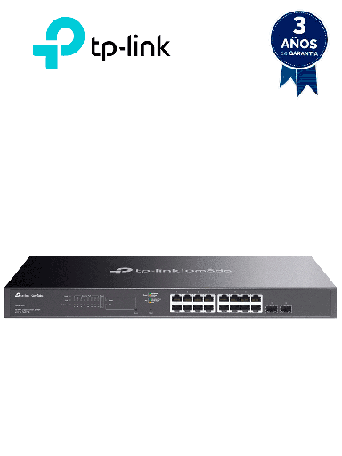 [TPL3720016] TP-LINK SG2210P - Switch PoE JetStream SDN administrable con 8 puertos 10/100/1000 Mbps y 2 puertos SFP, además de 8 puertos PoE con un presupuesto total de 61W. Ofrece administración centralizada a través de OMADA SDN.