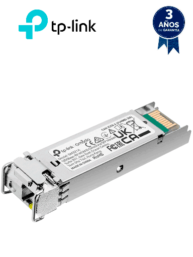 [TPL4160003] TP-LINK SM321A - Transceptor mini-GBIC SFP WDM Bi-Direccional, Monomodo 1GBase con alcance de 10 km y conector LC. Requiere el modelo TL-SM321B para enlace.