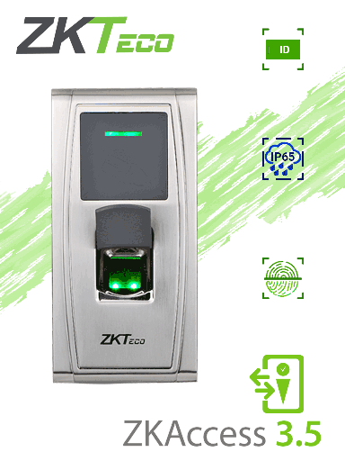 [ZKT0680051] ZKTECO MA300AC35 - Control de Acceso y Asistencia / 1,500 Huellas / 10,000 Tarjetas  ID / 100,000 Registros / TCPIP /  IP65 