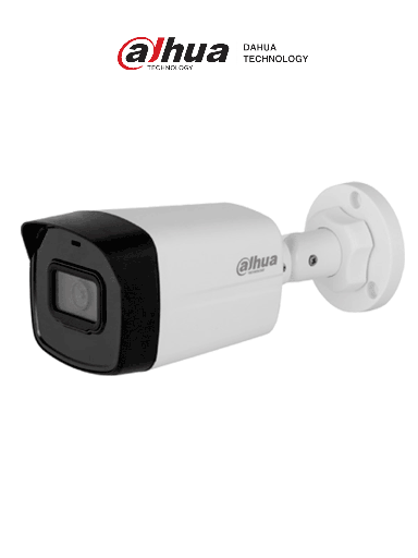 [DHT0030158] DAHUA IPC-B1E20 - Camara IP Bullet de 2 MP, lente 2.8 mm, 99° de visión, IR 30 m, IP67 y PoE. Incluye DWDR, 3D NR, HLC, BLC y compresión H.265+ para videovigilancia eficiente