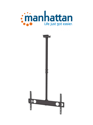 [MAN0530048] MANHATTAN 423625 - Soporte para TV /  Montaje en techo/  Con inclinación /  Para pantallas planas de 37" a 70"  / Soporta hasta 50 kg