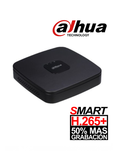[DAD498008] DAHUA XVR4104CNX1 - DVR 4 Canales 1080p Lite/ H265+/  HDMI/VGA/ 1 Ch IP adicional 4+1/ 1 Puerto SATA Hasta 6TB/ P2P/ Smart Audio/ #UltimosDahua
