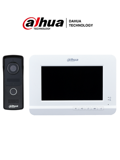 [DHT2170001] DAHUA KTA01- Kit de Videoportero Analógico/ Monitor de 7 pulgadas/ Cámara de 2 Megapixeles/ Frente de calle IP65/ IK07/ Incluye 6 Mts. de Cable RVV #TocToc