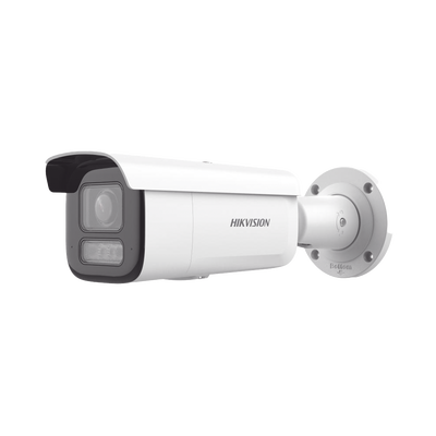 [228609] [Dual Light + 2 Micrófonos Integrados] Bala IP 6 Megapixel / Lente Mot. 2.8 a 12 mm / 60 mts Luz Blanca + 60 mts IR / Exterior IP67 / IK10 /  WDR 120 dB / PoE+ / ACUSENSE / Alarmas I/O / Micro SD / ONVIF / Metal / ACUSEARCH