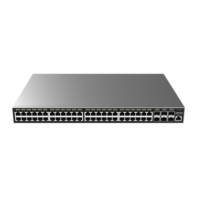 [220788] Switch Gigabit PoE+ Administrable / 48 puertos 10/100/1000 Mbps + 6 Puertos SFP+ / Hasta 400W / Compatible con GWN Cloud.