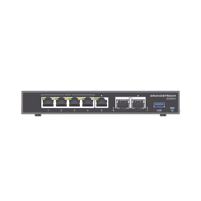 [229908] 4 en 1: Firewall, Router, PBX IP, Switch Gigabit de 5 Puertos (4 PoE) y 2 Puertos SFP 2.5 Gigabit