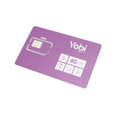 [232223] SIM SYSCOM 10GB mensual para dispositivos móviles 3G/4G (YOBI) 1 año de servicio (solo datos)