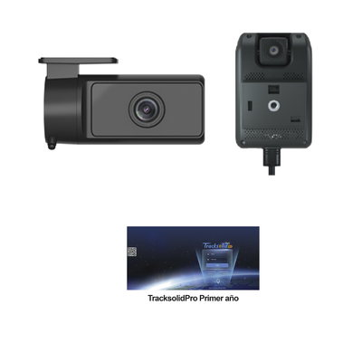 [232858] KIT Dashcam con sistema de control ADAS (asistencia de manejo) y Camara de cabina (CI03) / Multiples alarmas /Comunicación dos vías / ideal para flotas vehiculares / Facil instalacio / Incluye primer año de plataforma TrackSolidPro