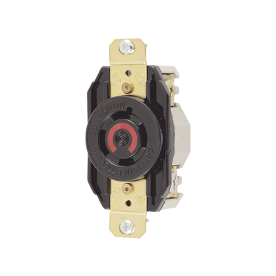[210748] Receptáculo con Bloqueo de Media Vuelta Industrial 20 A 125/250 V CA / 3 Polos 4 Hilos / Nema L14-20R.