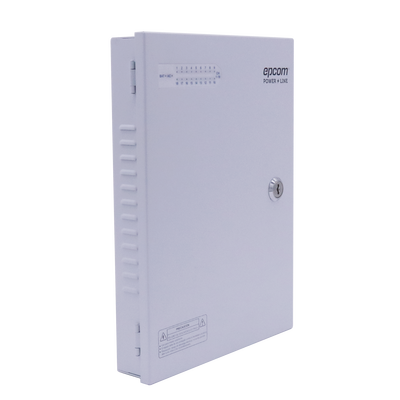 [139198] Fuente de poder profesional HEAVY DUTY de 11 - 15 Vcc @ 20 Amper, para 18 cámaras, con voltaje de entrada de: 110-220 Vca