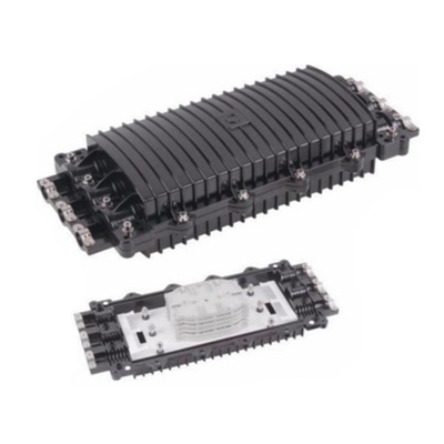 [227651] Caja de Distribución de Fibra Óptica Horizontal, hasta 96 empalmes, Exterior IP68, 3 Puertos de entrada y Salida