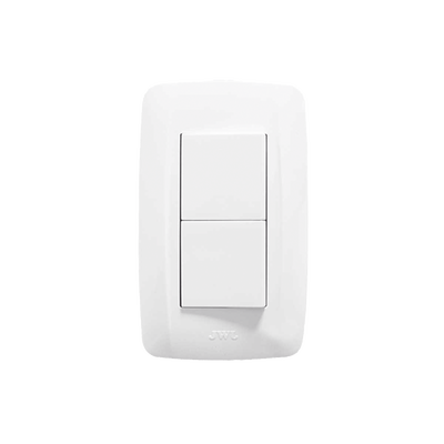 [232050] Placa con 2 Interruptores Sencillos/ 127 v~60 Hz 10 A.