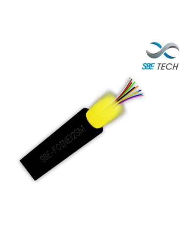 [SBT1930003] SBETECH SBE-FOINE12SM - Fibra óptica para uso interior/exterior 9/125µm, OS1, 12 hilos /  Precio por Metro / Múltiplo de venta de 100 mts