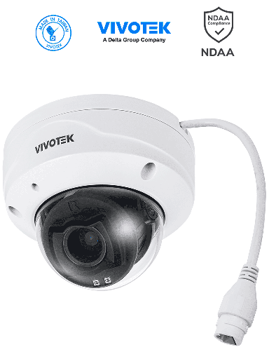 [VIV0040031] VIVOTEK FD9383-HTV - Cámara IP Domo exterior 5 MP, Lente Varifocal Remoto 2.8-12mm, Smart VCA, Deep Search, Smart IR 30 mts, WDR Pro, Visión SNV, Ciberseguridad Trend Micro, Micrófono Integrado, Protección IP66, IK10, ONVIF, NDAA