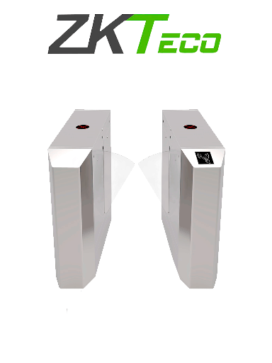 [ZKT0910023] ZKTECO FBL200 - Barrera Peatonal Bidireccional / Acero SUS304 / Aleta de Acrílico / 110V / Infrarrojos / 5 millones de Ciclos / 30 Personas x Min. / Carril 58 cm / No cuenta con Lectores y Panel  	