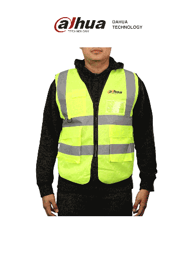 [DHT3010087] DAHUA MATPRO2414 - Chaleco Amarillo Material Fluorescente con Logotipo Dahua/ Promocional 