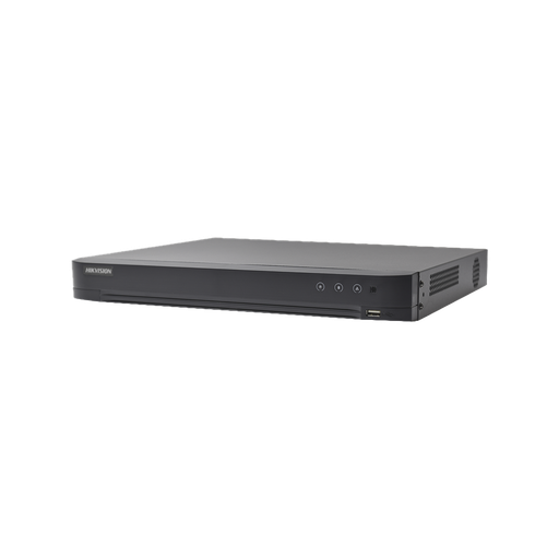 [228763] (Audio Bidireccional) DVR 32 Canales TurboHD + 8 Canales IP / 5 Megapixel Lite - 3K Lite / Acusense / Reconocimiento Facial  / Audio por Coaxitron / 2 Bahías de Disco Duro / H.265+ / Salida de Video en Full HD