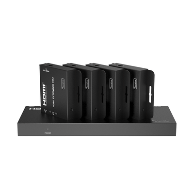 [227206] Splitter HDMI 1x4 | Extensor HDMI | 4K@30Hz 40m | 1080p@60Hz 70m | Función PoC |  4:4:4 
