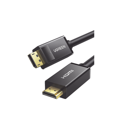 [229075] Cable DP Macho a HDMI Macho | Longitud 5m | Soporta 4K@30Hz | Soporta 3D | Cobre Estañado 28AWG | Blindaje interno múltiple | Transmisión Unidireccional | Botón de Liberación | Chip de Última Generación.
