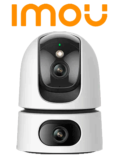 [DHT0150041] IMOU Ranger Dual (IPC-S2XN-6M0WED) - Cámara IP WiFi Dual de 6MP tiene un lente fijo y un lente PT de 3MP cada uno, visión nocturna de 15m, audio bidireccional con micrófono y altavoz integrados, e IA. #LoNuevo