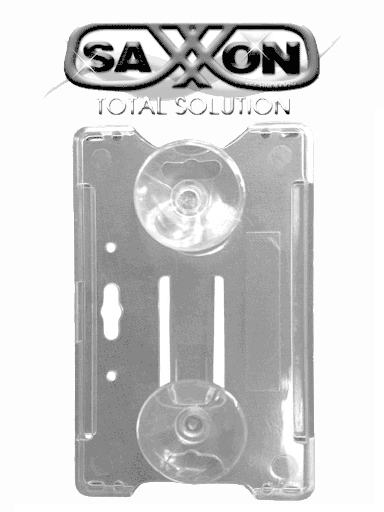 [SXN0980007] SAXXON ASCBCT2 - Porta Tarjeta de Plástico Transparente / Compatible con Tarjetas o TAG SAXXON de PVC