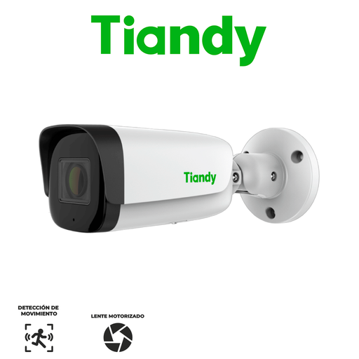 [TC-C32UN] TIANDY 2MP SUPERLITE Cámara bala lente motorizado - 2.8mm 12mm - IR 80m - Metal y Policarbonato - Micrófono - PoE - IP67