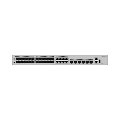 [232209] Switch Gigabit Administrable Capa 3 / 24 puertos SFP / 8 puertos 10/100/1000 Mbps (Combo) / 4 Puertos SFP+ / 2 Puertos SFP+ 12GE Stack / iStack /Administración Nube Gratis