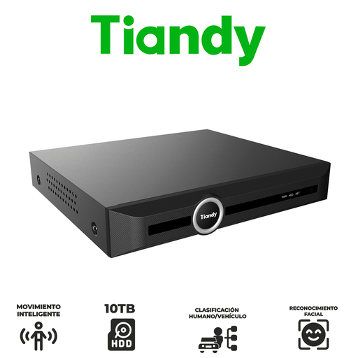 [TC-R3110-V3.0] TIANDY NVR 10CH H.265 1HDD PSE - ONVIF