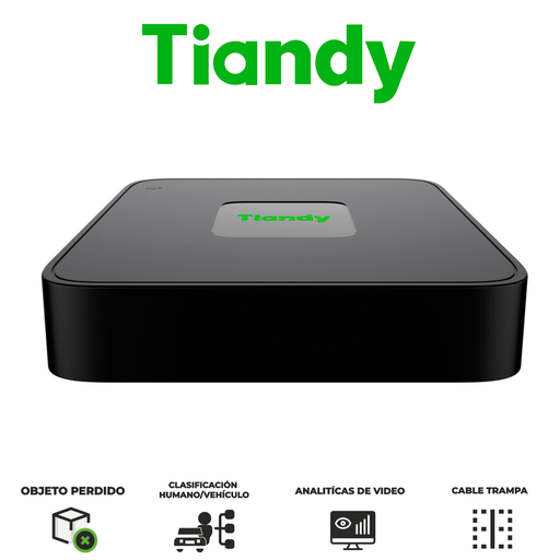 [TC-R3110] TIANDY NVR 10CH H.265 1 HDD - ONVIF