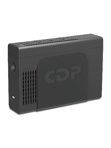 [CDP2300017] CDP Li-504 UPS Interactivo de 500VA / 250Watts / Entrada 120V / 4 Terminales de salida / Carga rapida mediante USB / Regulador / Respaldo 5 minutos a carga completa / Batería de Litio