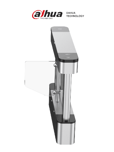 [DHT0920006] Dahua DHI-ASGB210Y-R Swing Barrier Derecha/ Desbloqueo Rápido/ Cortina de Luz IR/ Servomotor/ Alarma Sonora y Luminosa/ Acrílico 600 mm Largo