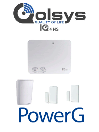 [QLS2480006]  QOLSYS IQNS PACK - Paquete que contiene Sistema de Alarma IQ NS autocontenido sin pantalla, Power G 915 Mhz  1 sensor PIR inalámbrico PG9914 y 2 sensores magnéticos inalámbricos PG9303 #PLANDEBENEFICIOS #LEÓN
