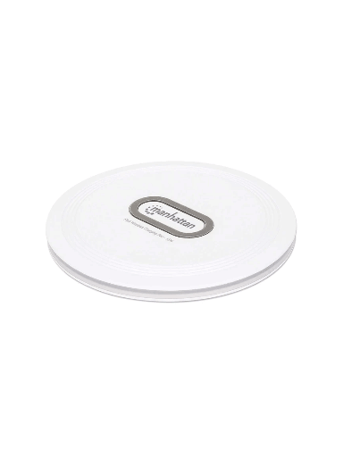 [MAN0440008] MANHATTAN - 406024 - Base de carga inalámbrica rápida - 15 W / Cargador inalámbrico, 15 W / 10 W / 7.5 W / 5 W de salida, blanco