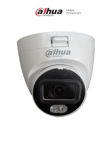 [DHT0300074] DAHUA DH-HAC-HDW1209TLQN-A-LED-0280B-S3 - Cámara Domo Full Color de 2 MP con lente de 2.8mm y ángulo de 103°. Micrófono integrado, iluminación de 20m, tecnología Starlight y DWDR. Resistente con IP67, ofrece instalación rápida y visión clara en baja luz.