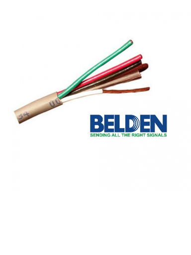 [TVD416005] BELDEN 5302UE008U1000 - Cable para seguridad y alarma / 4 conductores / Calibre18 / No blindado/ Gris / 305 metros
