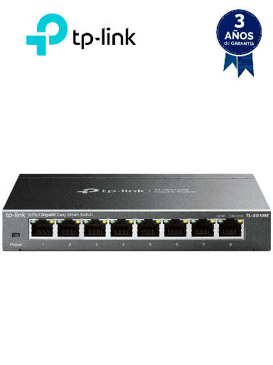 [TPL3700039] TP-LINK - TL-SG108E - Switch Easy Smart de 8 puertos Gigabit