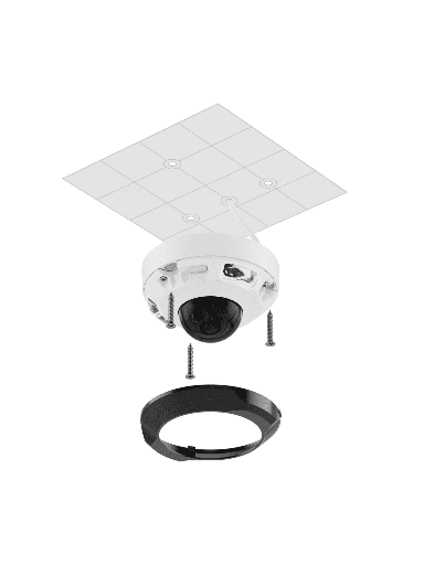 [AJX0040001] Ajax DomeCam Mini (5 Mp/2.8 mm) - Camara IP Domo  5 Megapixeles con IA y Micrófono/ H.265/ 25 Fps/ Lente de 2.8mm/ Angulo de 100°-110°/ IR DE 30 Mts/ IP65/ PoE/ WDR/HDR. Color Blanco