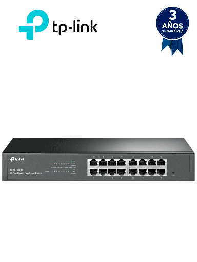 [TPL3720036] TP-LINK - TL-SG1016DE - Switch Gigabit Easy Smart de 16 puertos