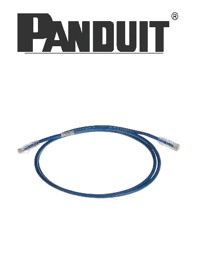 [PND2840006] PANDUIT UTPSP5BUY Patch cord de cobre UTP Cat 6 / 24 AWG / 5 pies (1.52 m) / azul #PANDUITPEV