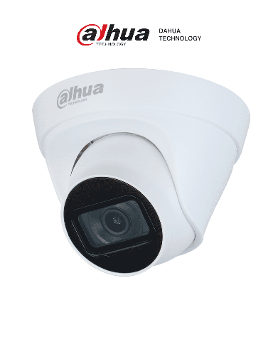 [DHT0040141]  DAHUA DH-IPC-HDW1230T1P-A-0280B-S6 - Cámara IP Domo 2MP con lente de 2.8 mm y ángulo de visión de 102 grados, micrófono integrado, IR de 30m, IP67, PoE, DWDR.