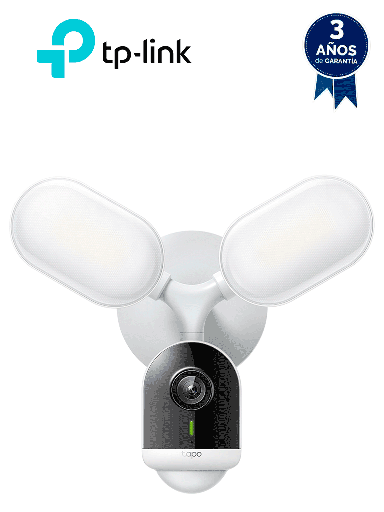 [TPL0150025] TP-LINK TAPO C720 - Cámara Floodlight , Cámara WiFi con reflectores incoporados 2800 Lumen , Detección inteligente con IA , para exterior IP65 Weatherproof , compatible con Alexa y Google Home , Almacenamiento local o en la nube con TAPO CARE.