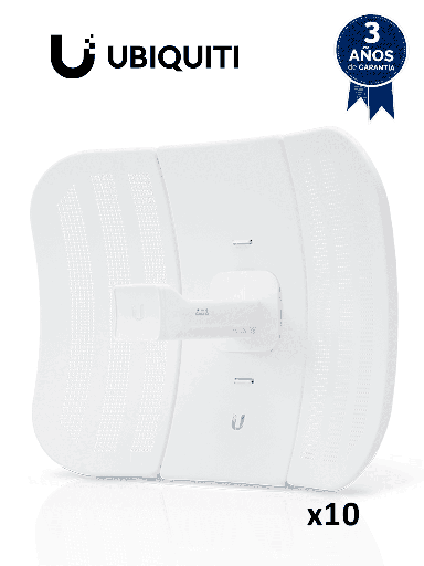 [UBI1680018] Kit de 10 UBIQUITI LiteBeam M5 LBE-M5-23 - Radio (CPE) airMAX M5/ 5 GHz (5150 - 5875 MHz)/ Antena Integrada de 23 dBi 