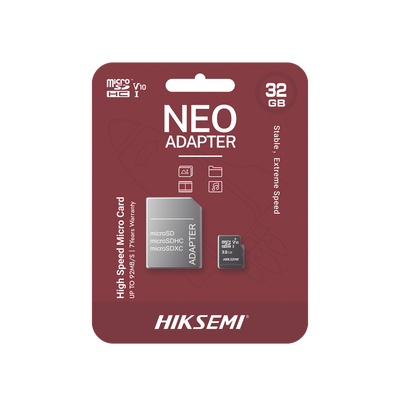 [234150] Memoria microSD con Adaptador Ideal para Celular o Tablet / 32 GB / Multipropósito / Clase 10 / 92 MB/s Lectura / 50 MB/s Escritura