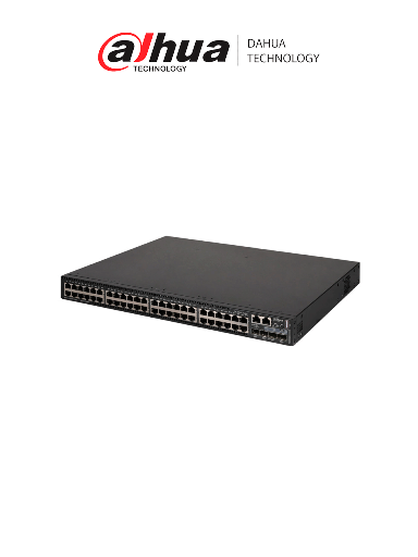 [DHT1860007] DAHUA S560048GT4XF- Switch de Nivel Enterprise/ 48 Puertos Gigabit/ Administrable Capa 3/4 Puertos para Fibra/ Soporta VLAN