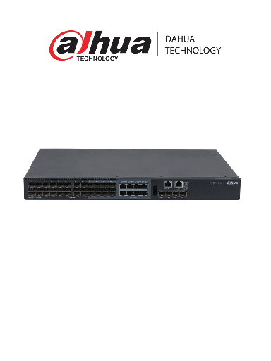 [DHT1860008] DAHUA AS5600-24GF4XF - Switch Adiestrable Capa 3/ 24 puertos Gibabyte /2 x RJ-45 10/100/1000 Mbps/ 4 x SFP  1/10 Gbps