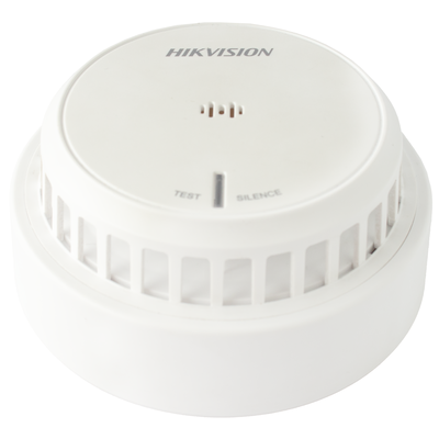 [214090] (HikFire) Detector de Humo Óptico Hikvision / Tecnología Avanzada de Detección de Incendios / Alarma Temprana y Fiabilidad Certificada / Soporta Salida de Alarma