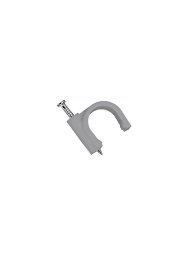 [OEM1650003] TCE LMG-NCC-5mm-Gy - Grapa de pared / Diámetro interno 5 mm / Altua 6 mm / Color gris / Bolsa de 50 piezas