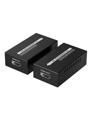 [SXN0570015] SAXXON LKV410P- Kit mini extensor HDMI/ Cable UTP recomendado CAT 6/ 6A/ 60 Metros / Resolucion 4K@60Hz/ PoC/ Se energiza solamente el transmisor
