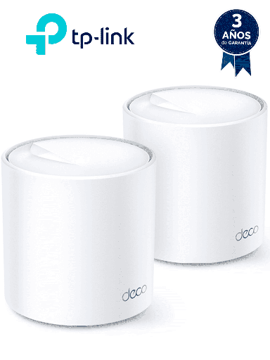 [TPL3660070] TP-LINK DECO X20 (2-Pack) - Sistema Wi-Fi 6 Mesh AX1800 , velocidad de hasta 1,800 Mbps, 1,201 Mbps en 5 GHz y 574 Mbps en 2.4 GHz , OFDMA y MU-MIMO , Red unificada , TP-Link HomeCare.
